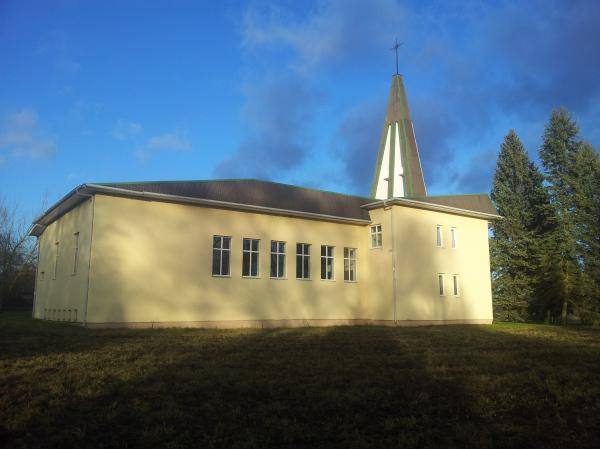 Grūžių Švč. Mergelės Marijos bažnyčia. Nuotrauka iš Pasvalio Mariaus Katiliškio viešosios bibliotekos Krašto kultūros dokumentavimo centro fondų, 2015